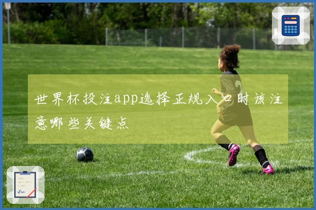 世界杯投注app选择正规入口时该注意哪些关键点
